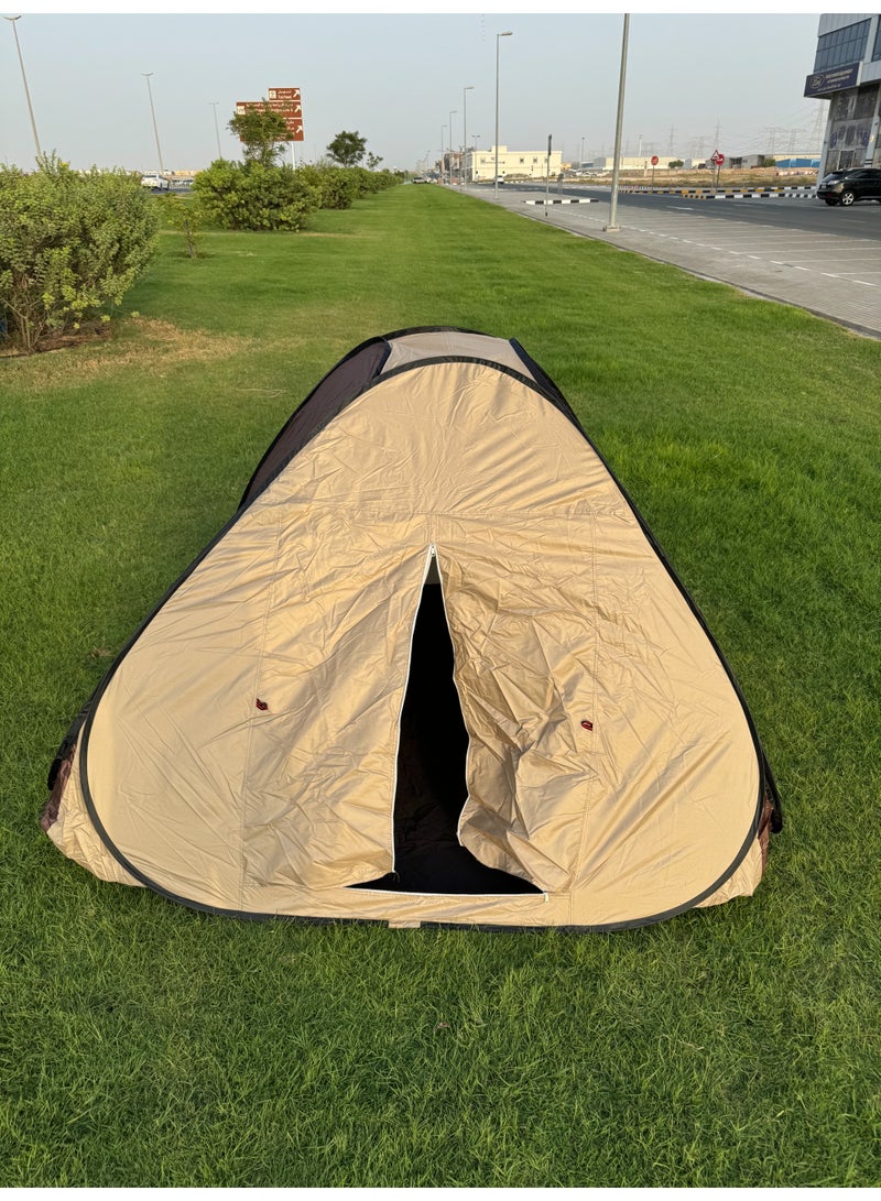 Genaric 2 Person Pop Up Camping Tent Outdoor Waterproof Shelter, Automatic Instant Setup Portable Dome Tent with Fiberglass Poles & Ventilated Window for Hiking, Picnic, Beach & Travel - Image 3